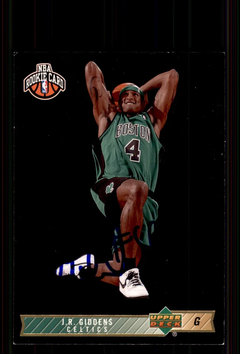 Signed Basketball Card Auto J.R. Giddens 2008-09 Upper Deck Lineage #224 Celtics
