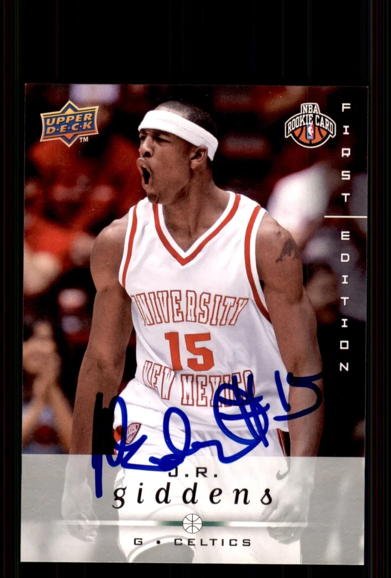 Signed Basketball Card Auto J.R. Giddens 2008-09 Upper Deck First Edition #242
