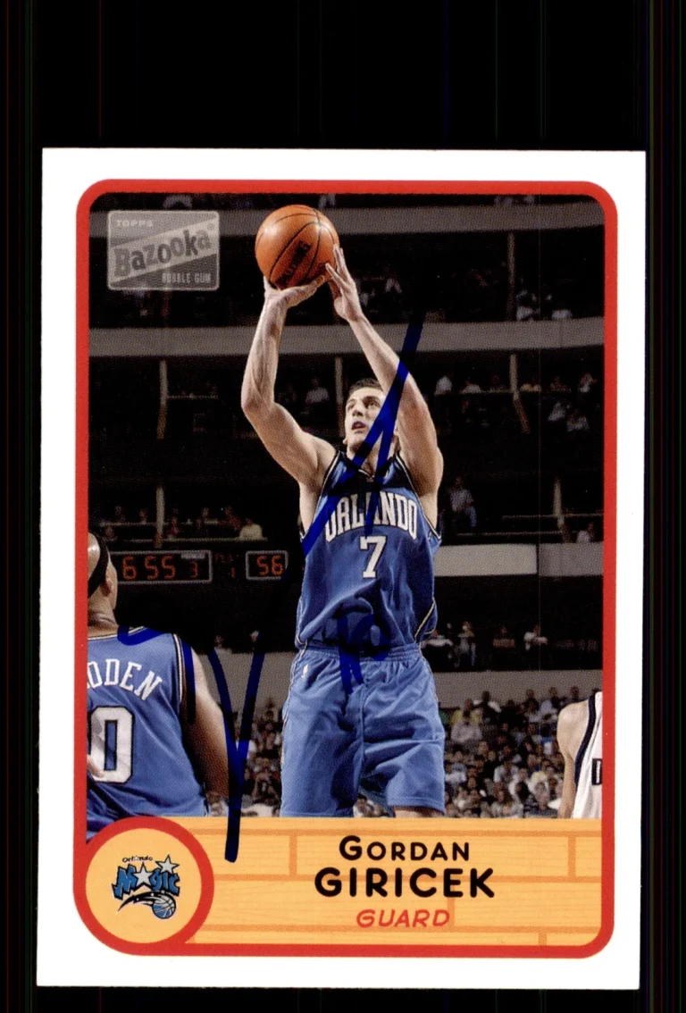 Signed Basketball Card Auto Gordan Giricek 2003-04 Bazooka #99 Orlando Magic
