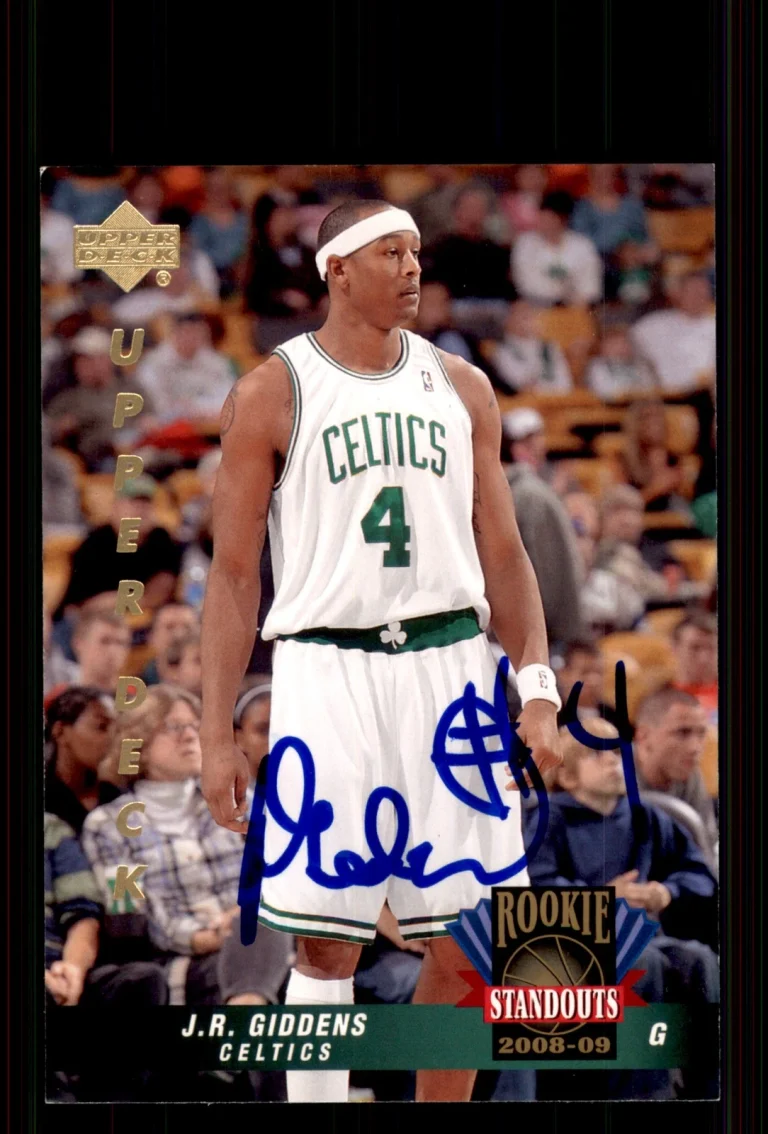 Signed Basketball Card Auto J.R. Giddens 2008-09 Upper Deck Lineage #RS-53
