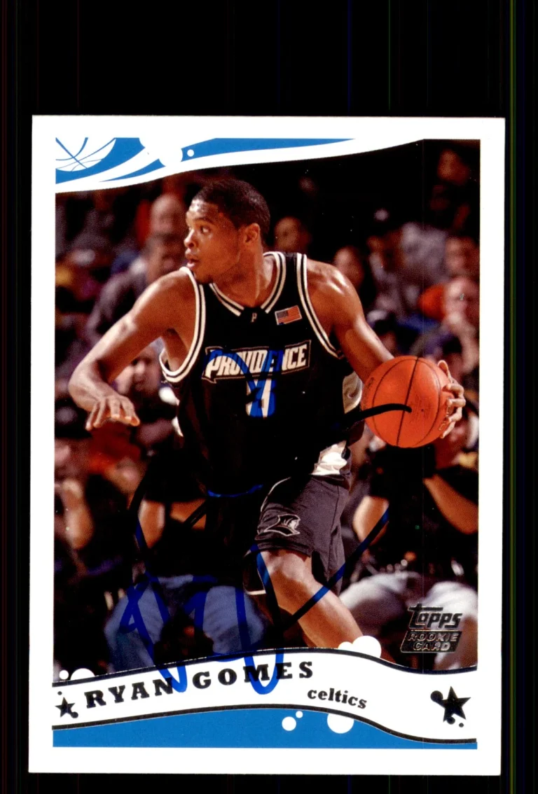 Signed Basketball Card Auto Ryan Gomes 2005-06 Topps #248 Boston Celtics