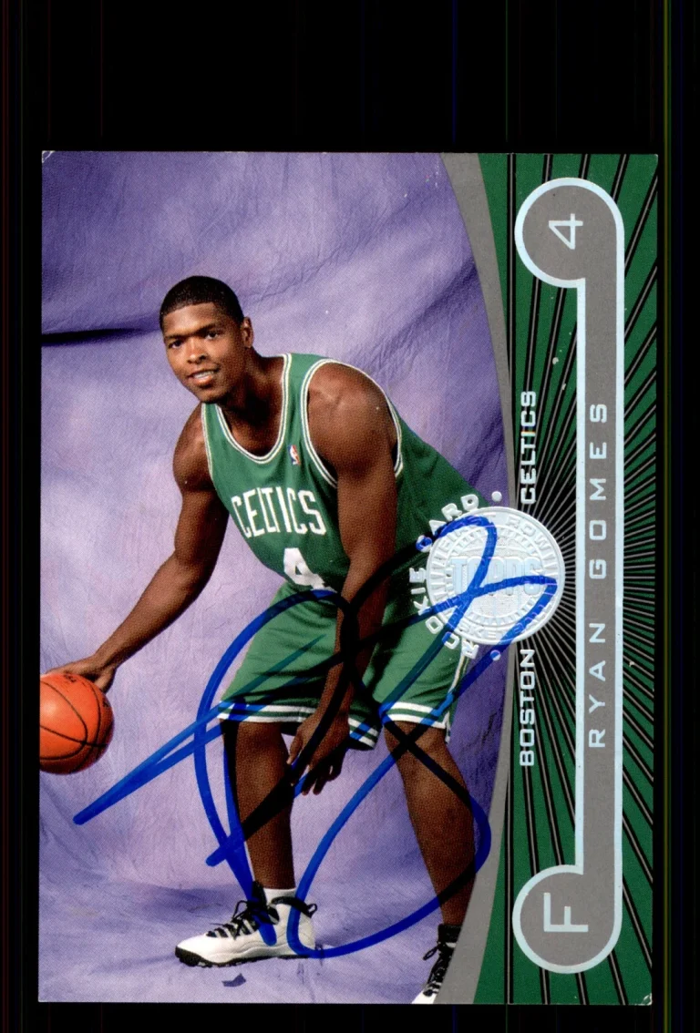 Signed Basketball Card Auto Ryan Gomes 2005-06 Topps First Row #141 Celtics