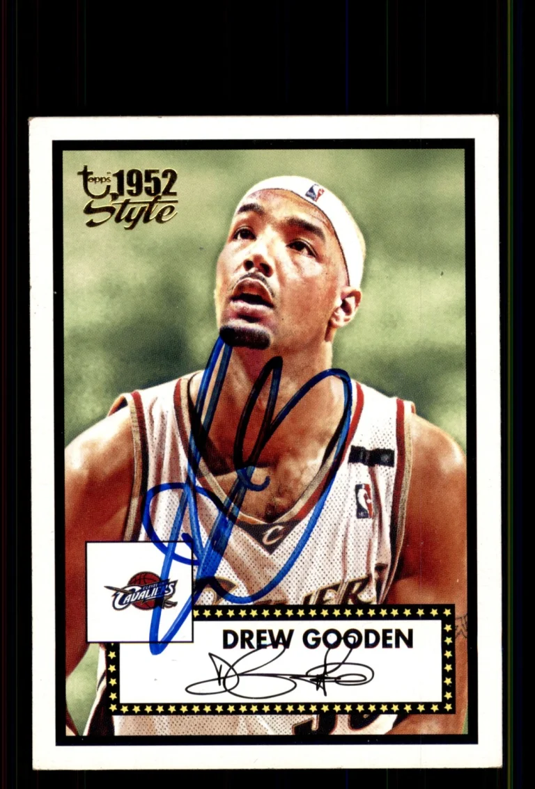 Signed Basketball Card Auto Drew Gooden 2005-06 Topps 1952 Style #104 Cavaliers