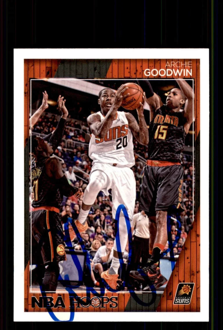 Signed Basketball Card Auto Archie Goodwin 2016-17 Hoops #237 Phoenix Suns