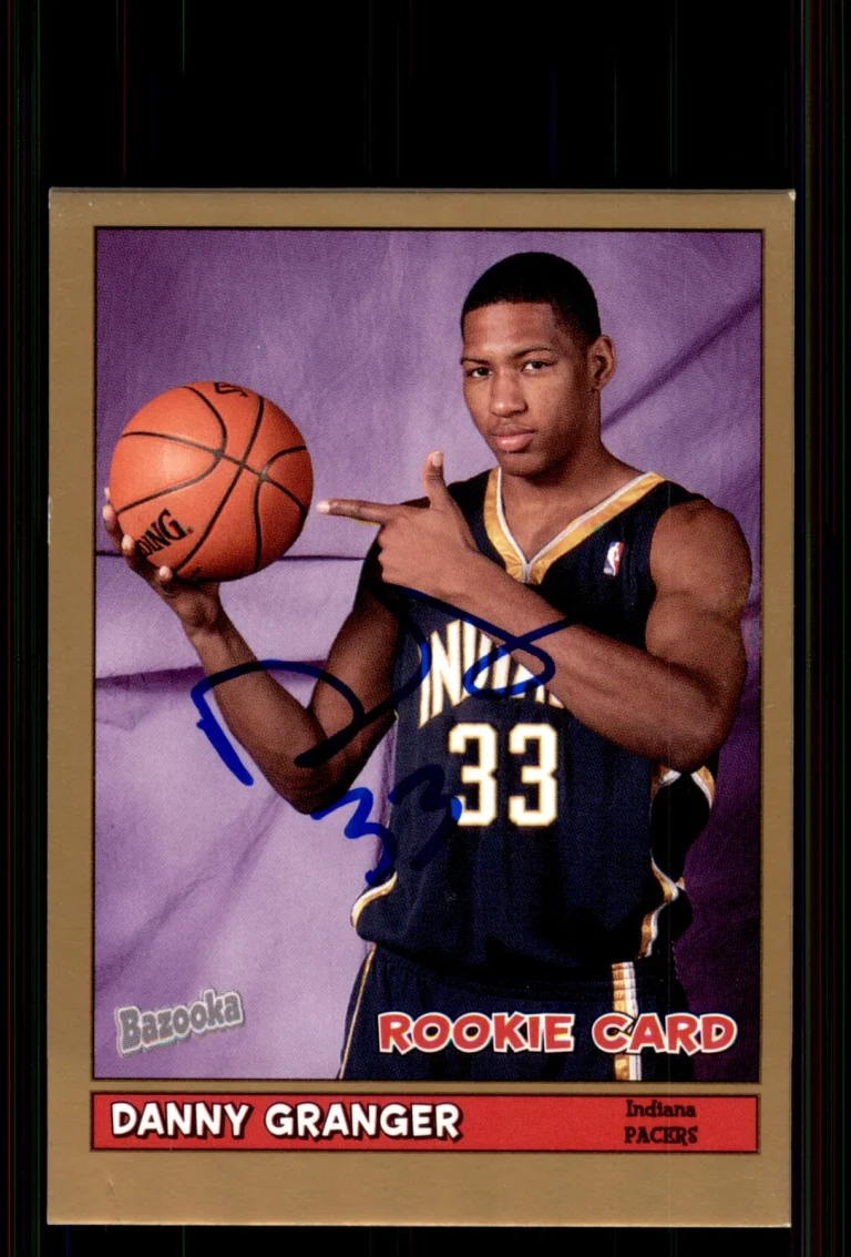 Signed Basketball Card Auto Danny Granger 2005-06 Bazooka #167 Indiana Pacers