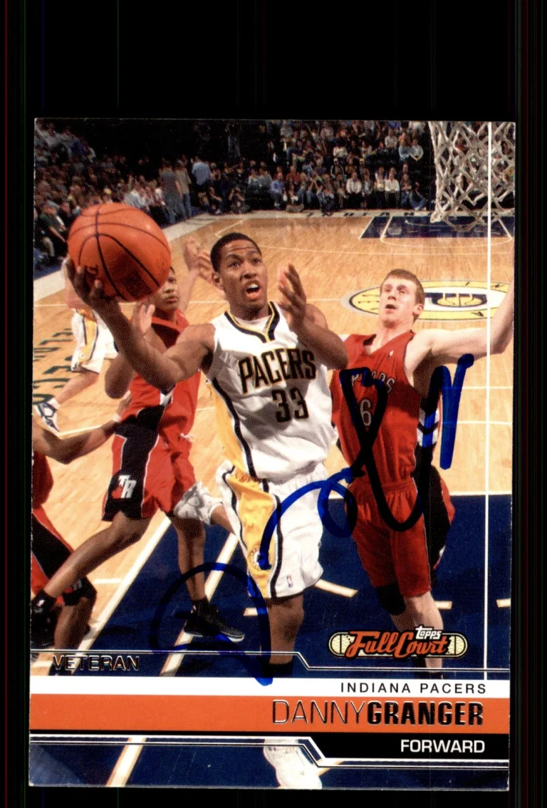 Signed Basketball Card Auto Danny Granger 2006-07 Topps Full Court #23 Pacers