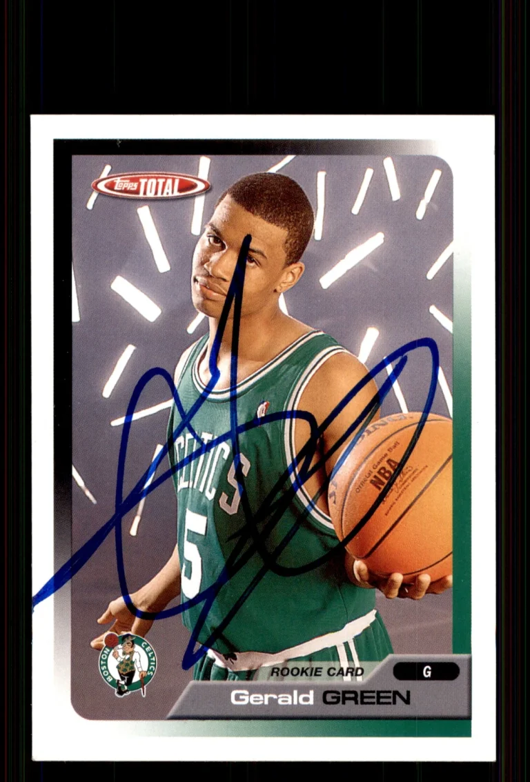 Signed Basketball Card Auto Gerald Green 2005-06 Topps Total #273 Boston Celtics