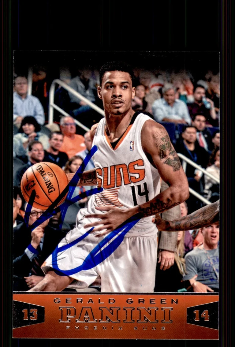 Signed Basketball Card Auto Gerald Green 2013-14 Panini #148 Phoenix Suns