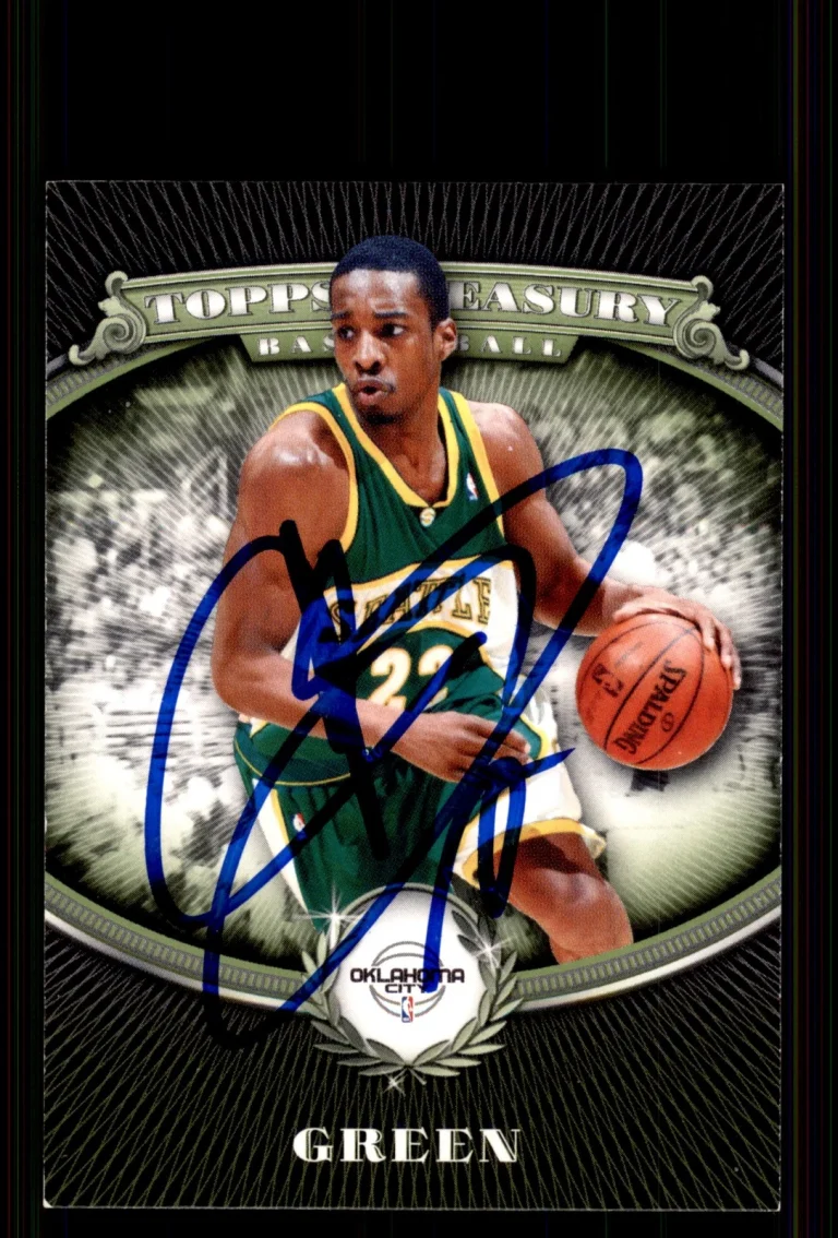 Signed Basketball Card Auto Jeff Green 2008-09 Topps Treasury #59 Thunder