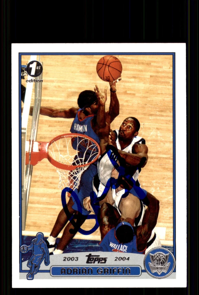 Signed Basketball Card Auto Adrian Griffin 2003-04 Topps 1st Ed. #200 Mavericks
