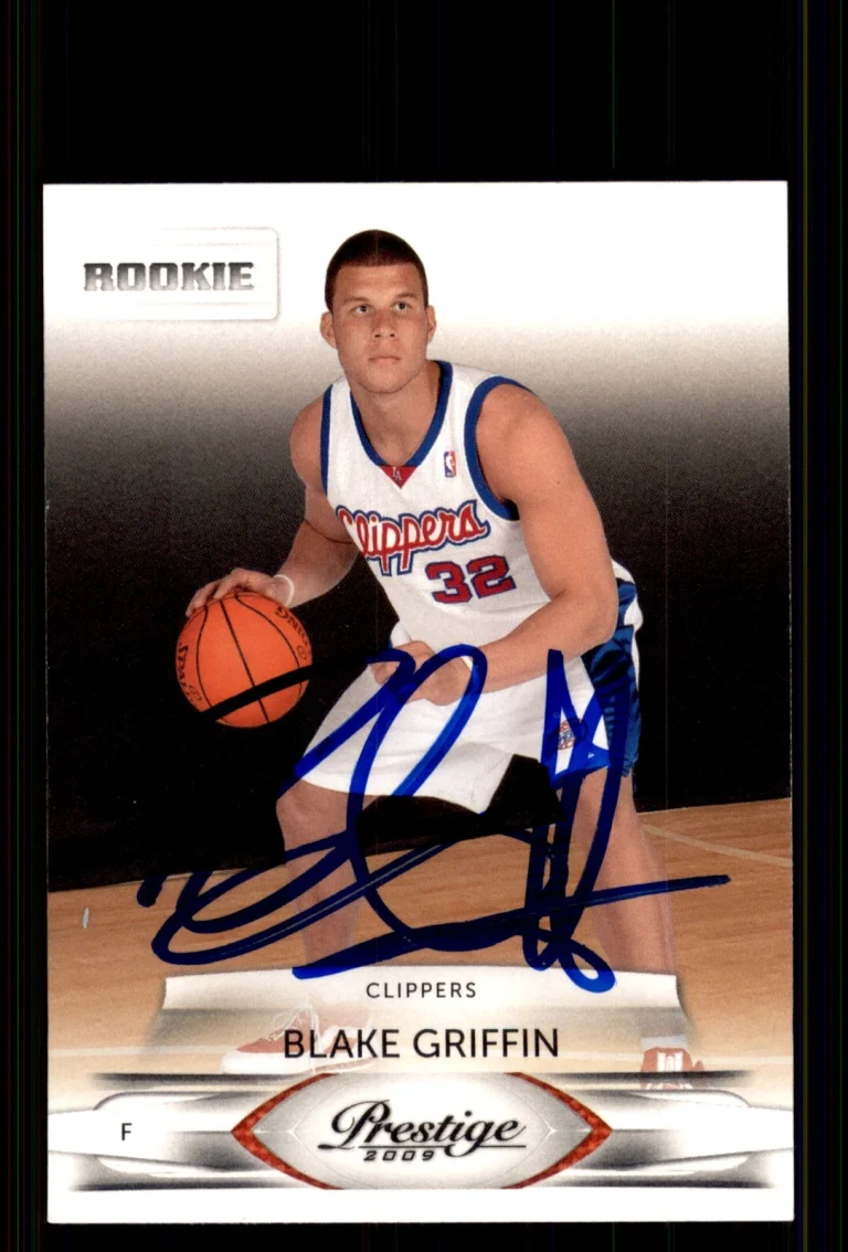 Signed Basketball Card Auto Blake Griffin 2009-10 Panini Prestige #151 Clippers