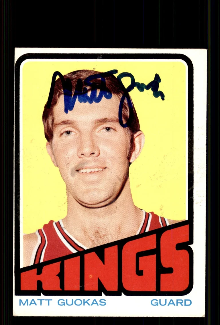 Signed Basketball Card Auto Matt Guokas 1972-73 Topps #9 KC-Omaha Kings