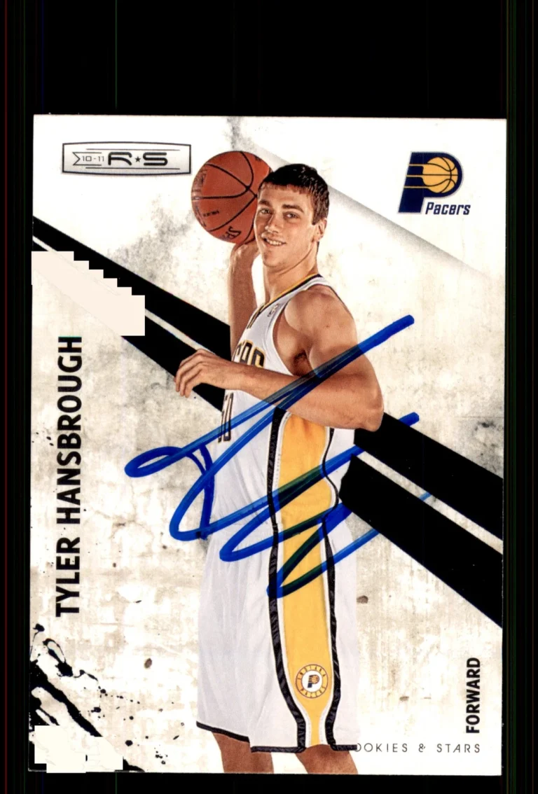 Signed Basketball Card Auto Tyler Hansbrough 2010-11 Panini Rookies & Stars #28