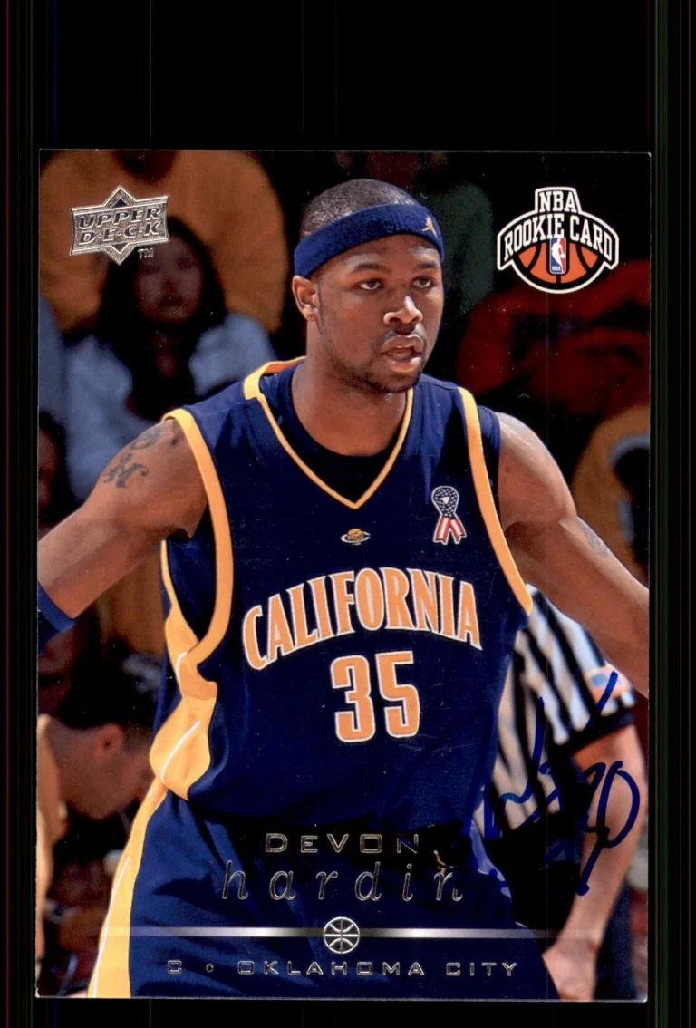 Signed Basketball Card Auto DeVon Hardin 2008-09 Upper Deck #257 Thunder