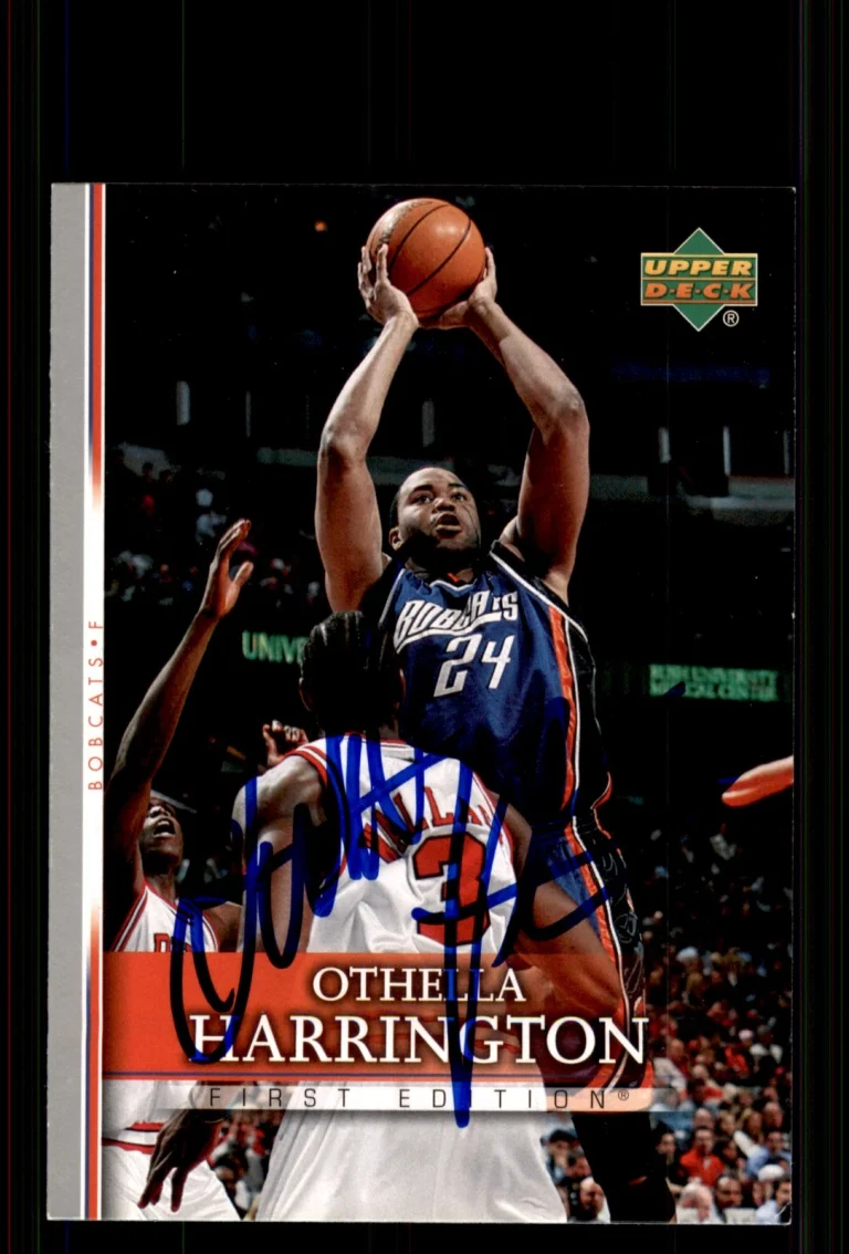 Signed Basketball Card Auto Othella Harrington 2007-08 Upper Deck First Edition