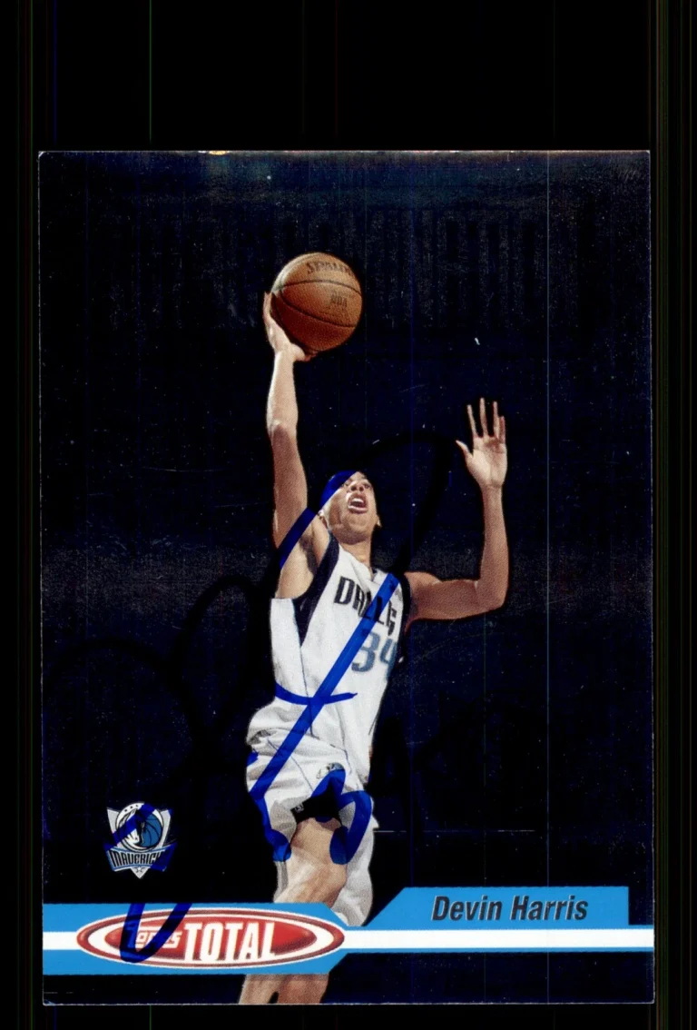Signed Basketball Card Auto Devin Harris 2004-05 Topps Total #TD18 Mavericks