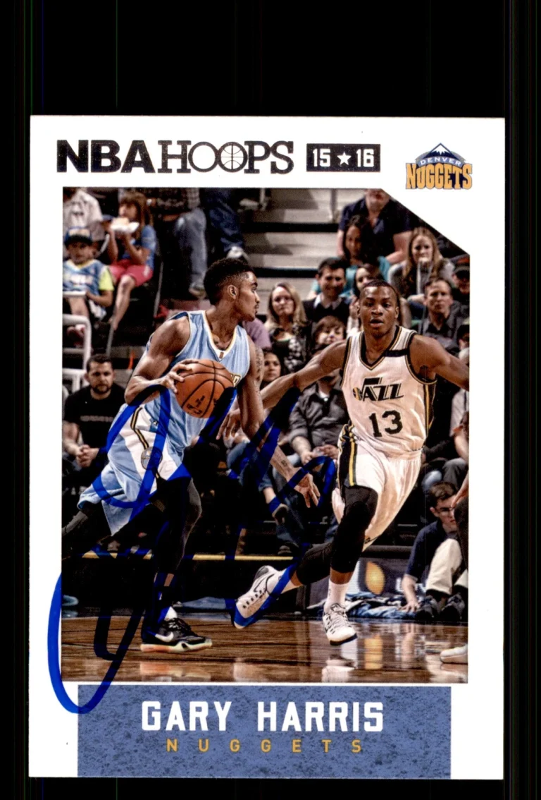 Signed Basketball Card Auto Gary Harris 2015-16 Hoops #31 Denver Nuggets