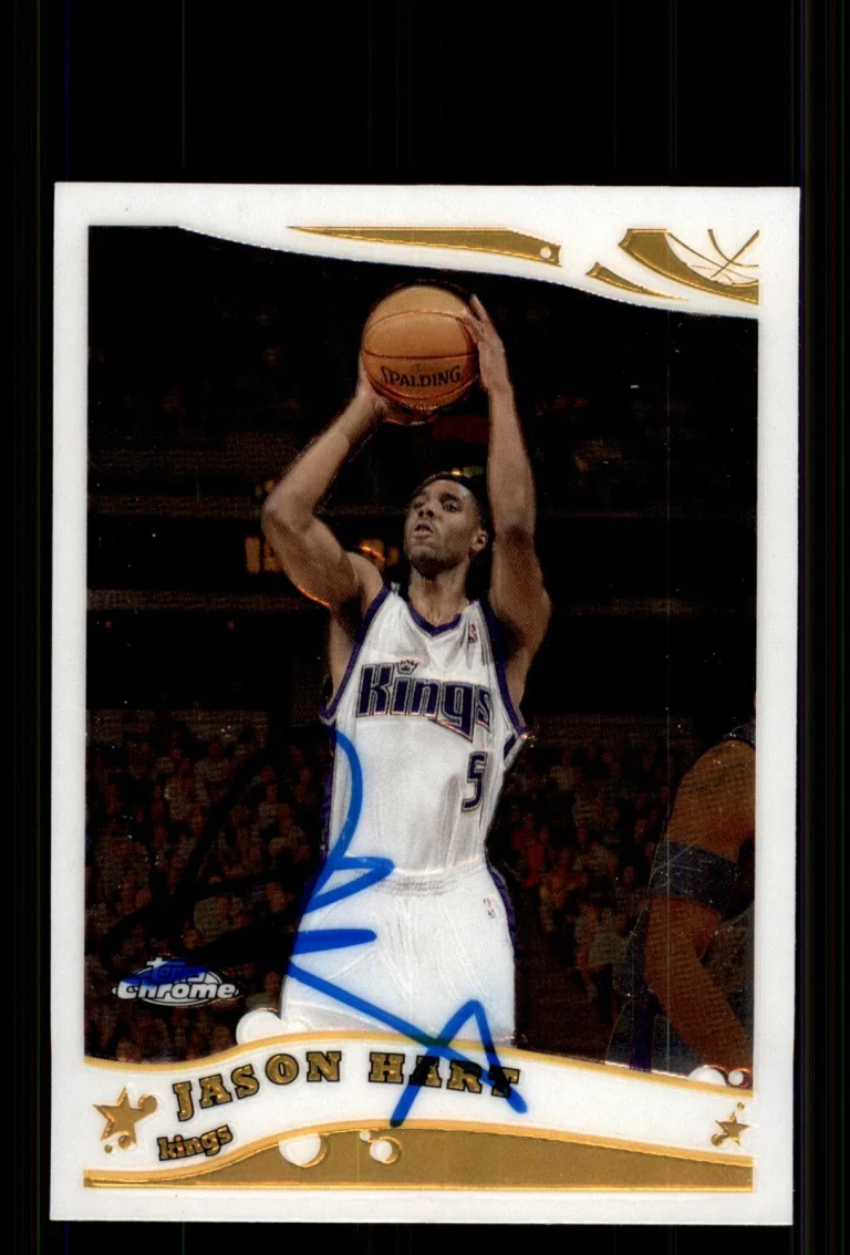 Signed Basketball Card Auto Jason Hart 2005-06 Topps Chrome #118 Kings