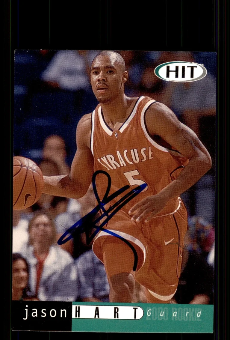 Signed Basketball Card Auto Jason Hart 2000 SAGE HIT #46 Syracuse Orangemen