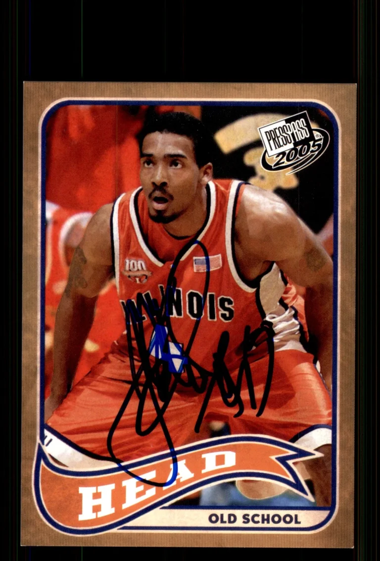 Signed Basketball Card Auto Luther Head 2005 Press Pass #OS10/25 Illinois