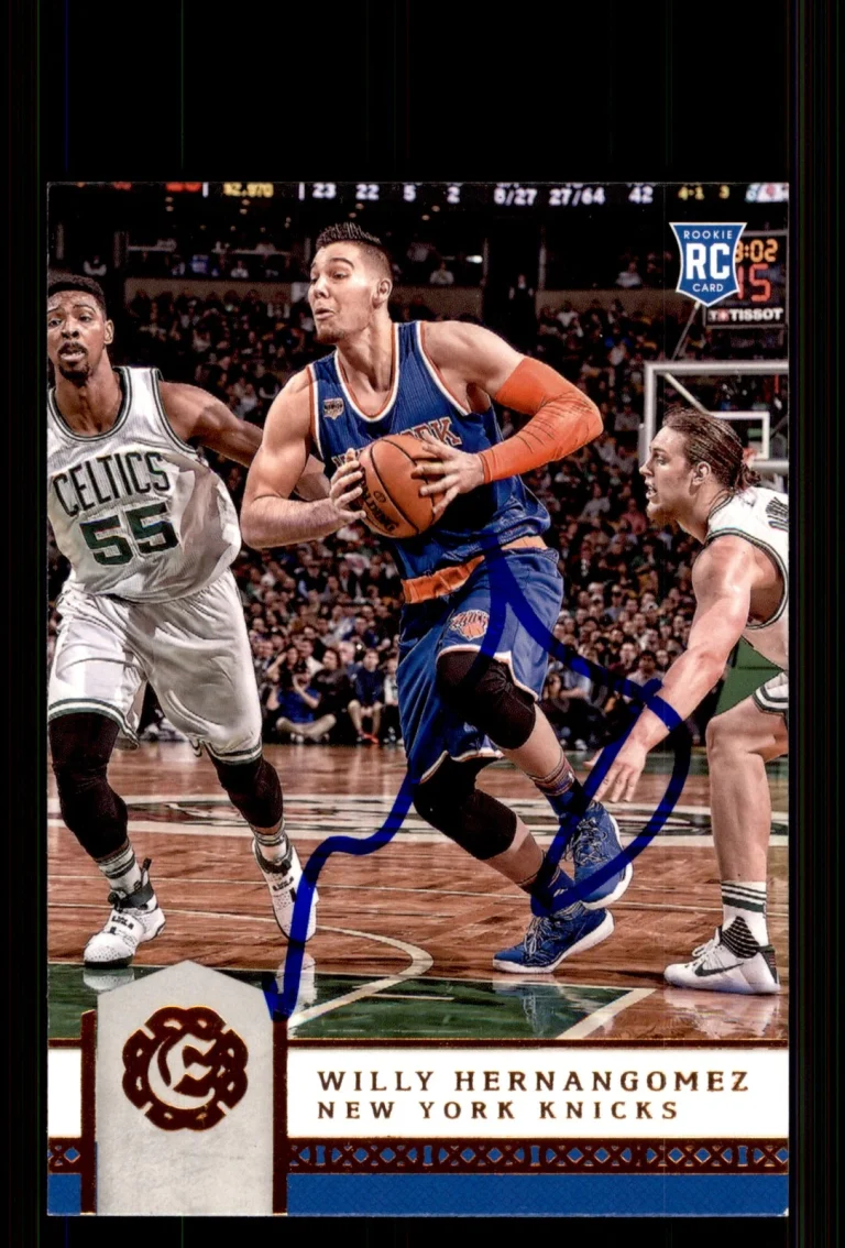 Signed Basketball Card Auto Willy Hernangomez 2016-17 Panini Excalibur #117