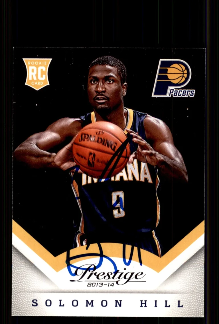 Signed Basketball Card Auto Solomon Hill 2013-14 Panini Prestige #183 Pacers