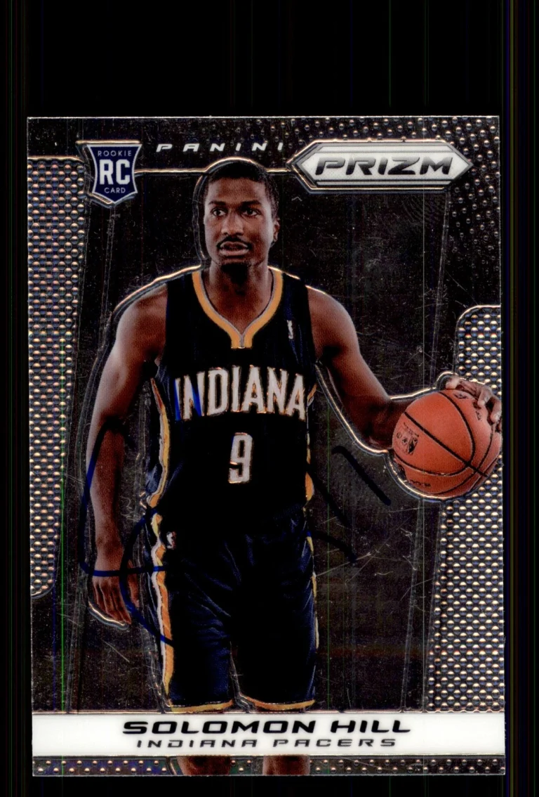 Signed Basketball Card Auto Solomon Hill 2013-14 Panini Prizm #277 Pacers