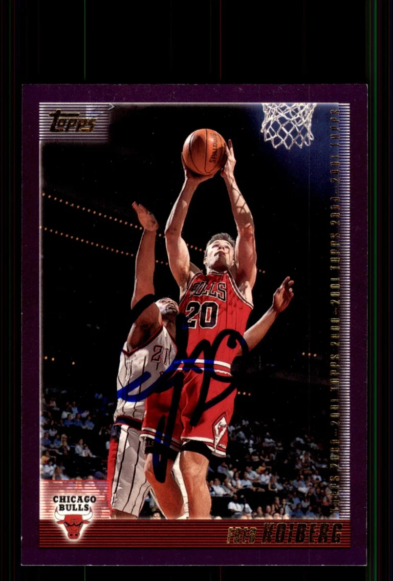 Signed Basketball Card Auto Fred Hoiberg 2000-01 Topps #232 Chicago Bulls