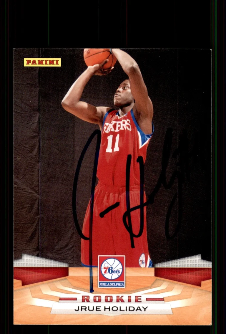 Signed Basketball Card Auto Jrue Holiday 2009-10 Panini #367 Philadelphia 76ers