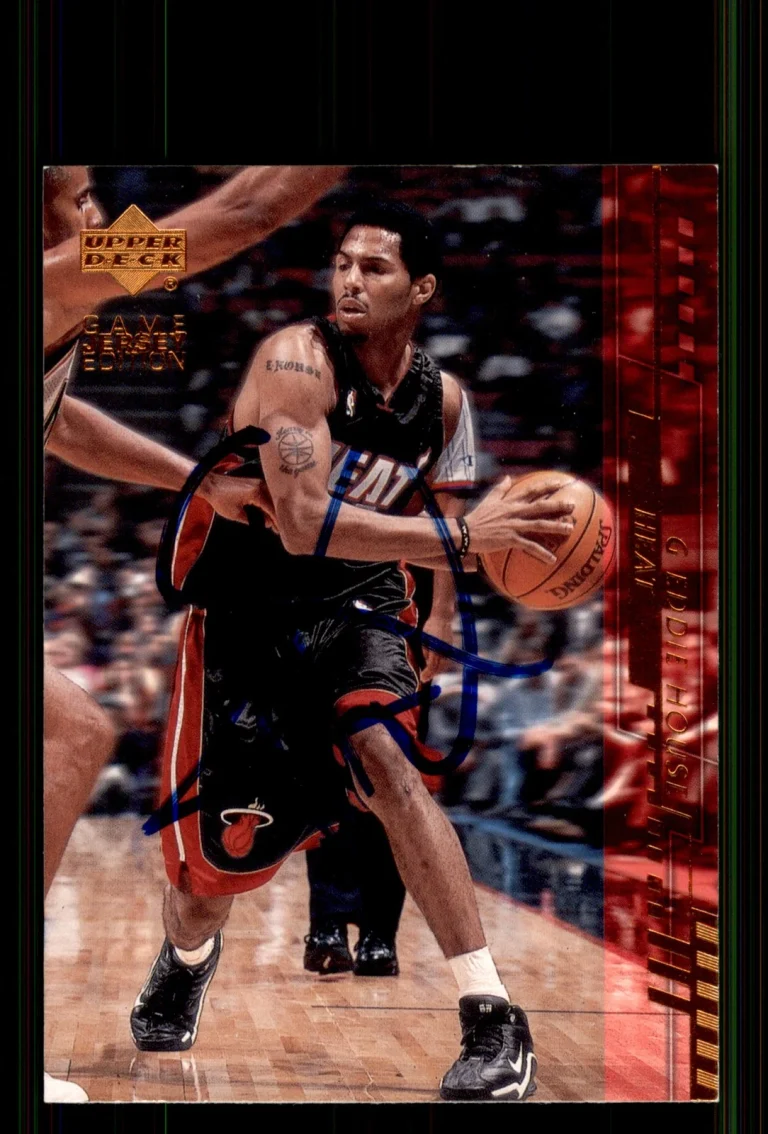 Signed Basketball Card Auto Eddie House 2000-01 Upper Deck #315 Miami Heat