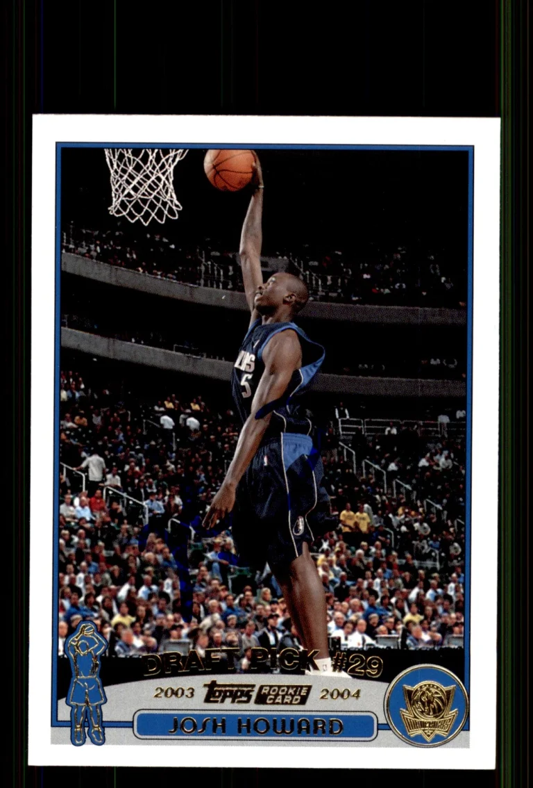 Signed Basketball Card Auto Josh Howard 2003-04 Topps #249 Dallas Mavericks