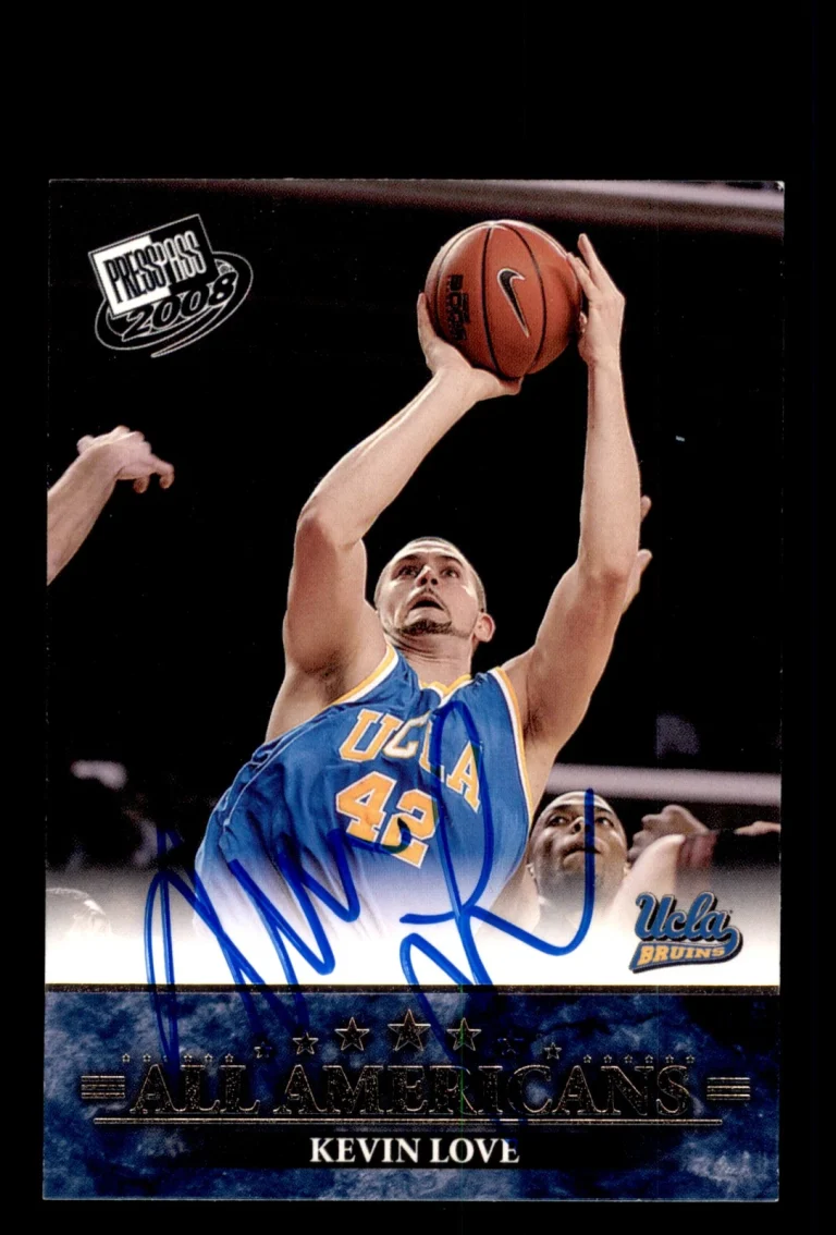 Signed Basketball Card Auto Kevin Love 2008 Press Pass #48 UCLA Bruins