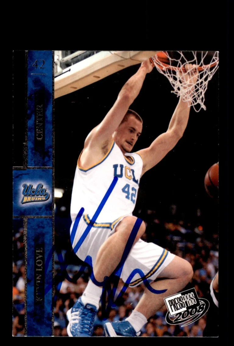 Signed Basketball Card Auto Kevin Love 2008 Press Pass #24 UCLA Bruins
