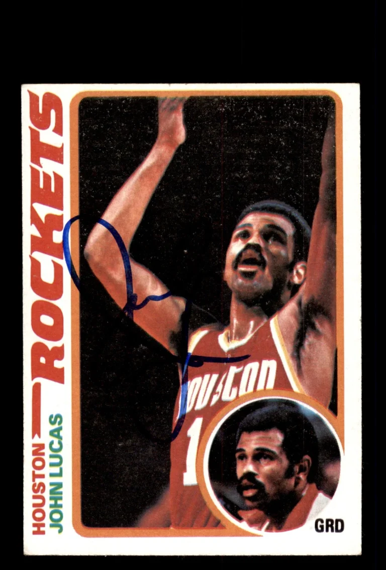 Signed Basketball Card Auto John Lucas 1978-79 Topps #106 Houston Rockets