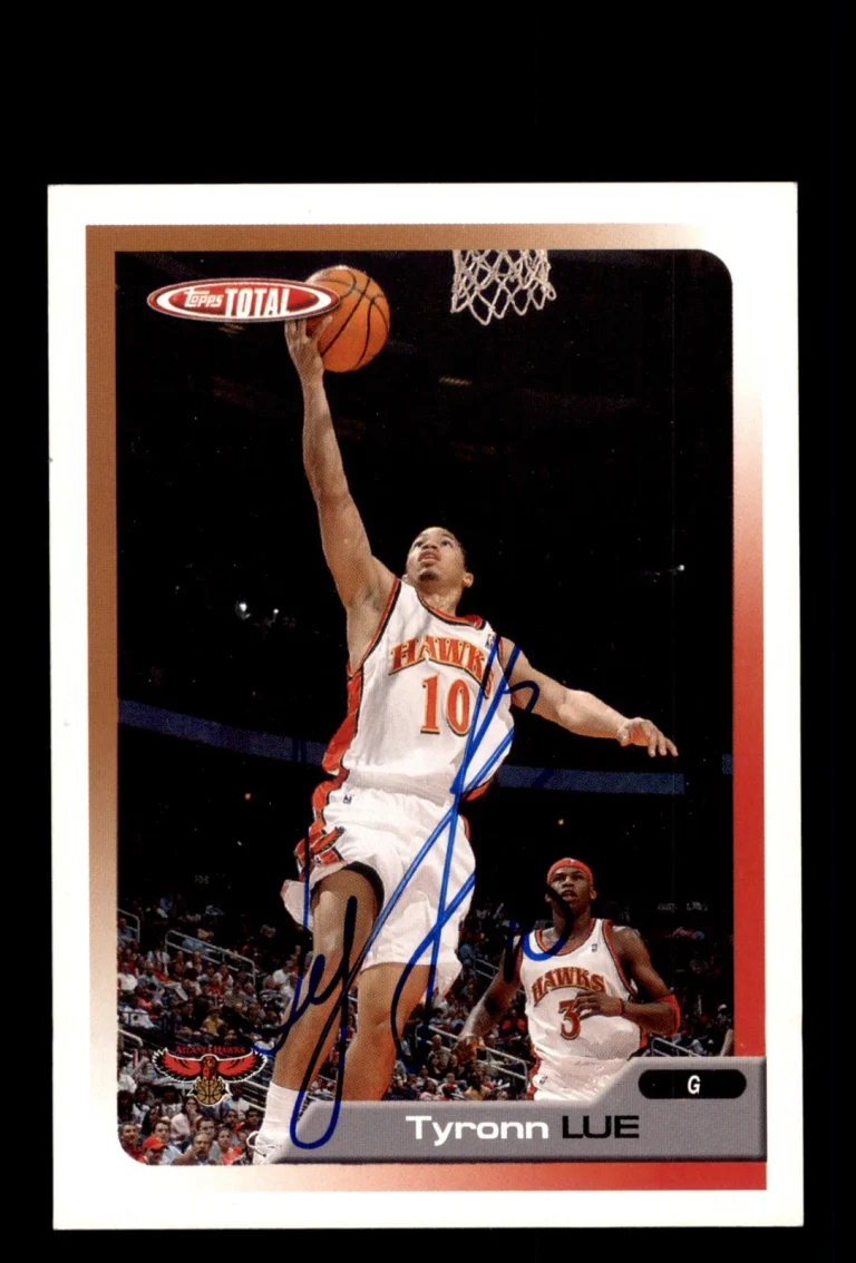 Signed Basketball Card Auto Tyronn Lue 2005-06 Topps Total #112 Atlanta Hawks
