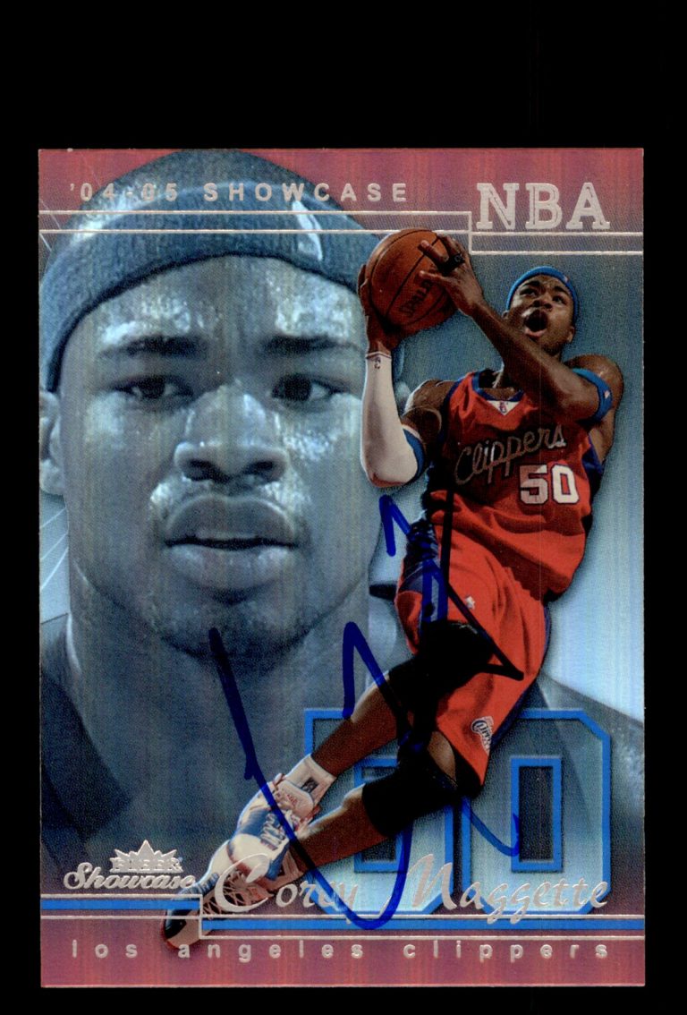 Signed Basketball Card Auto Corey Maggette 2004-05 Fleer Showcase #29 Clippers