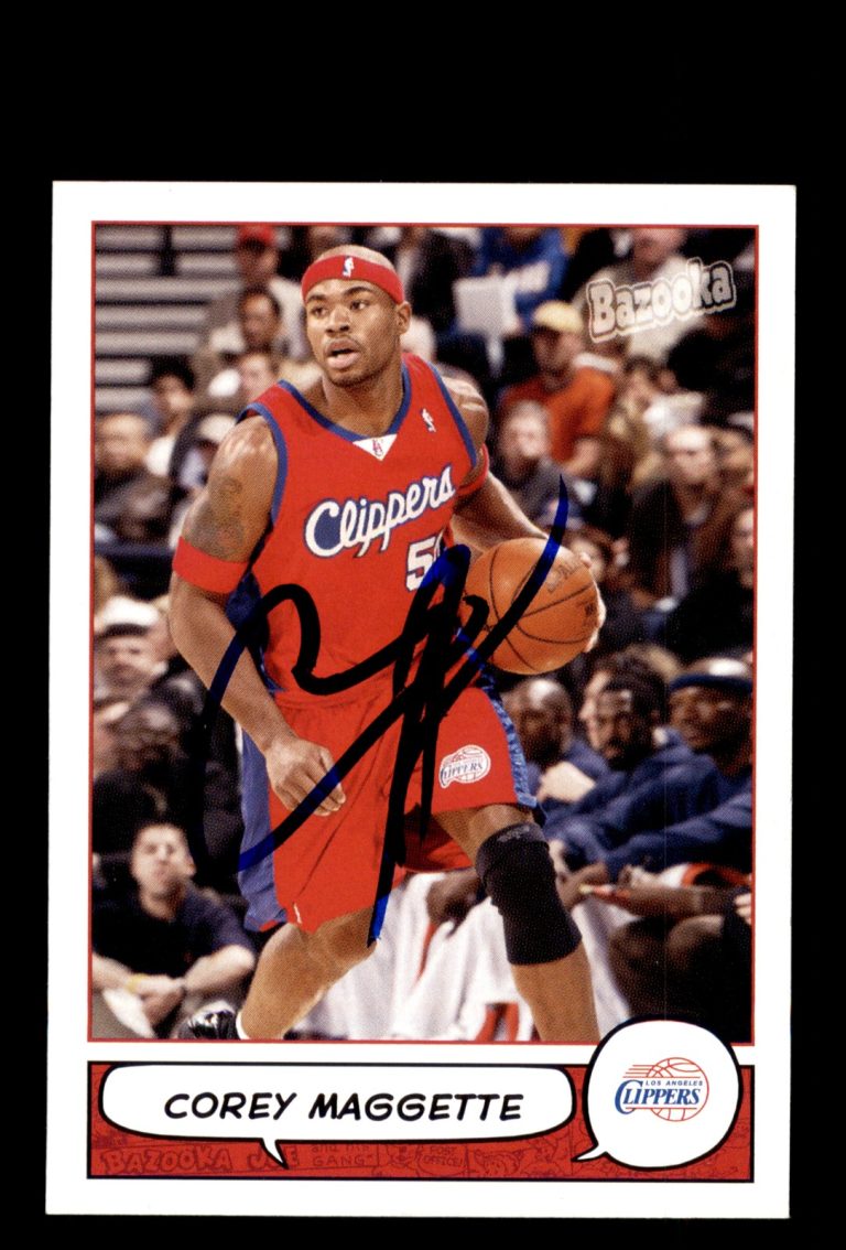 Signed Basketball Card Auto Corey Maggette 2004-05 Bazooka #153 LA Clippers