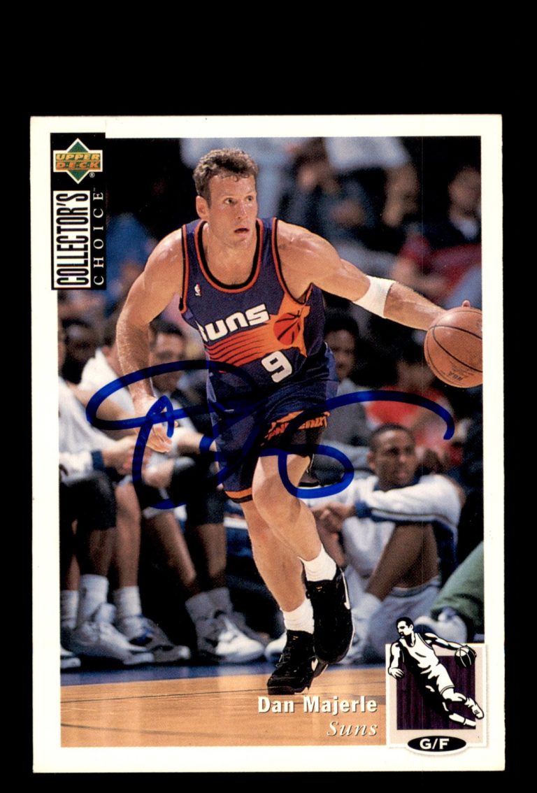 Signed Basketball Card Auto Dan Majerle 1994-95 Collector's Choice #69 Suns