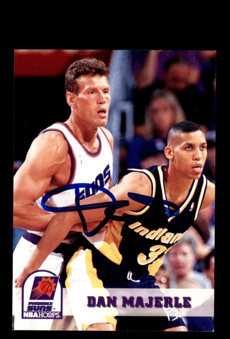 Signed Basketball Card Auto Dan Majerle 1993-94 Hoops #173 Phoenix Suns