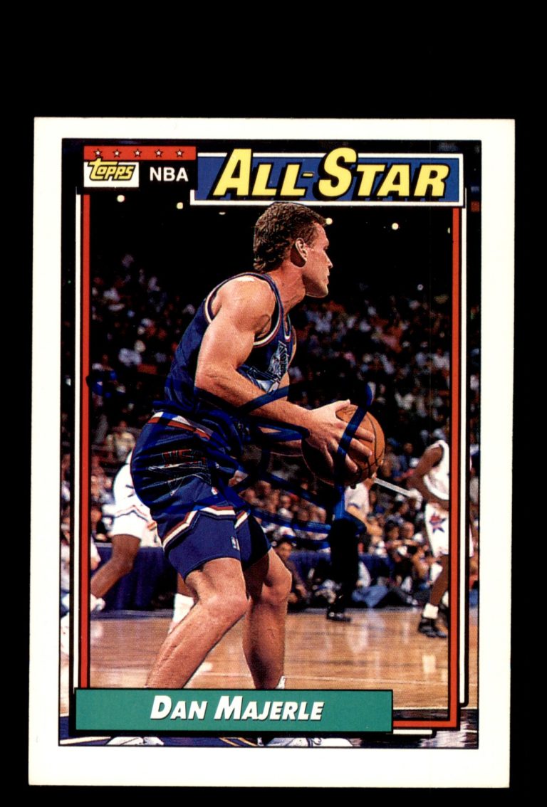 Signed Basketball Card Auto Dan Majerle 1992-93 Topps #122 Phoenix Suns