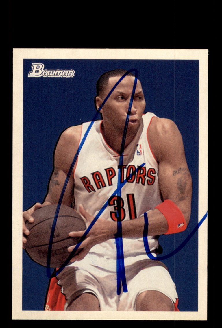 Signed Basketball Card Auto Shawn Marion 2009-10 Bowman 48 #75 Toronto Raptors