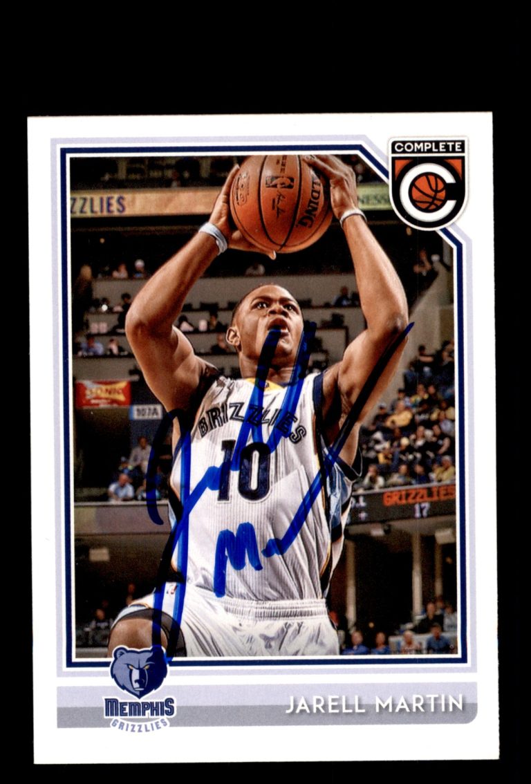 Signed Basketball Card Auto Jarell Martin 2016-17 Panini Complete #88 Grizzlies