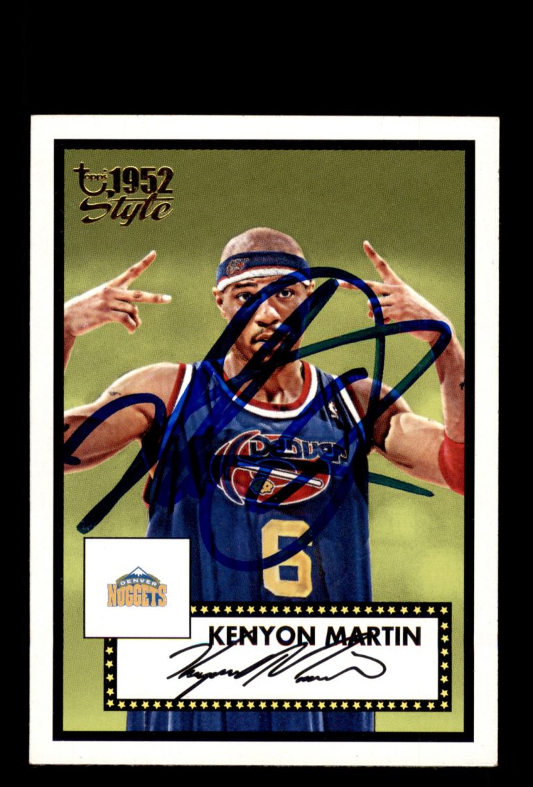 Signed Basketball Card Auto Kenyon Martin 2005-06 Topps 1952 Style #72