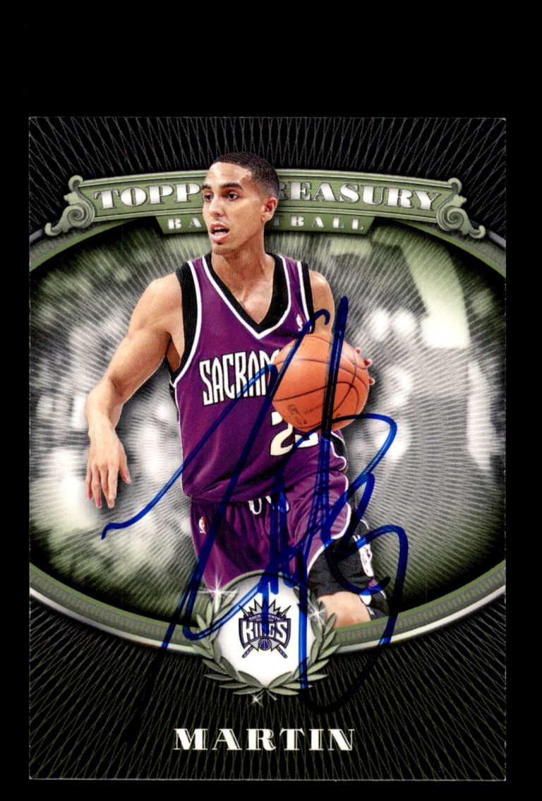 Signed Basketball Card Auto Kevin Martin 2008-09 Topps Treasury #38 Kings