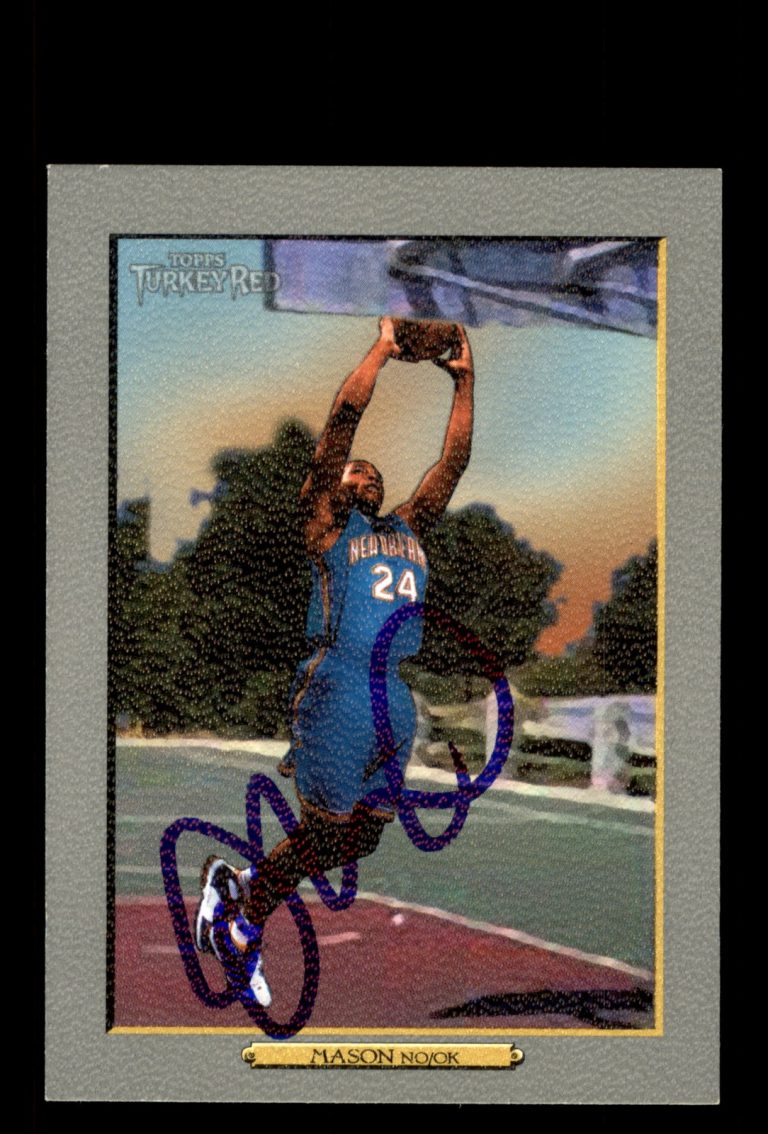 Signed Basketball Card Auto Desmond Mason 2006-07 Topps Turkey Red #98 Hornets