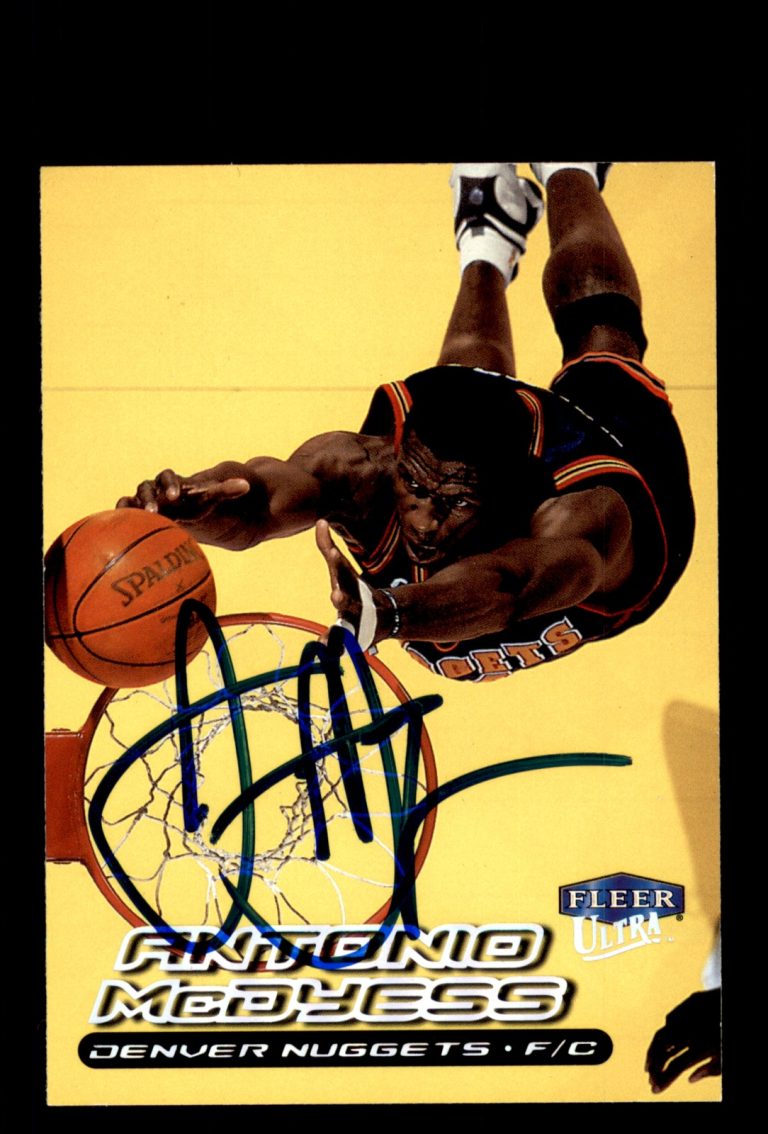 Signed Basketball Card Auto Antonio McDyess 1999-00 Ultra #67 Denver Nuggets