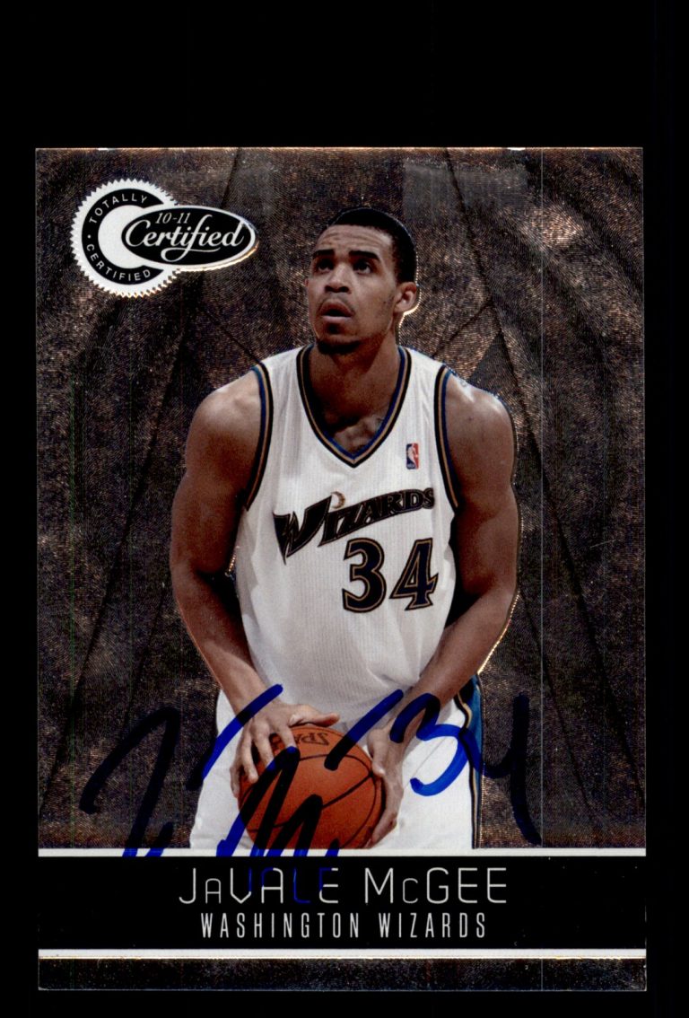Signed Basketball Card Auto JaVale McGee 2010-11 Panini Totally Certified #148