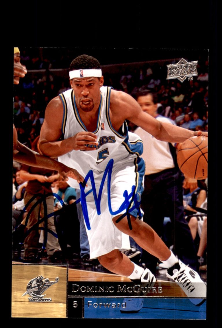 Signed Basketball Card Auto Dominic McGuire 2009-10 Upper Deck #200