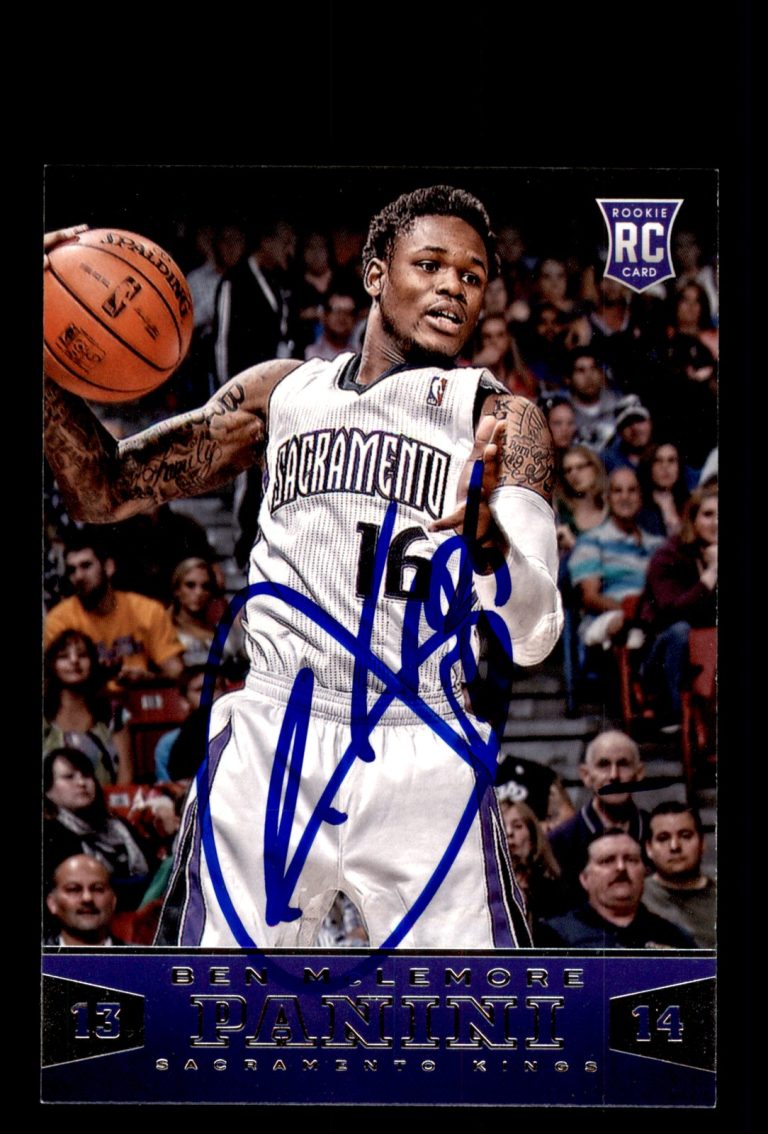 Signed Basketball Card Auto Ben McLemore 2013-14 Panini #178 Sacramento Kings