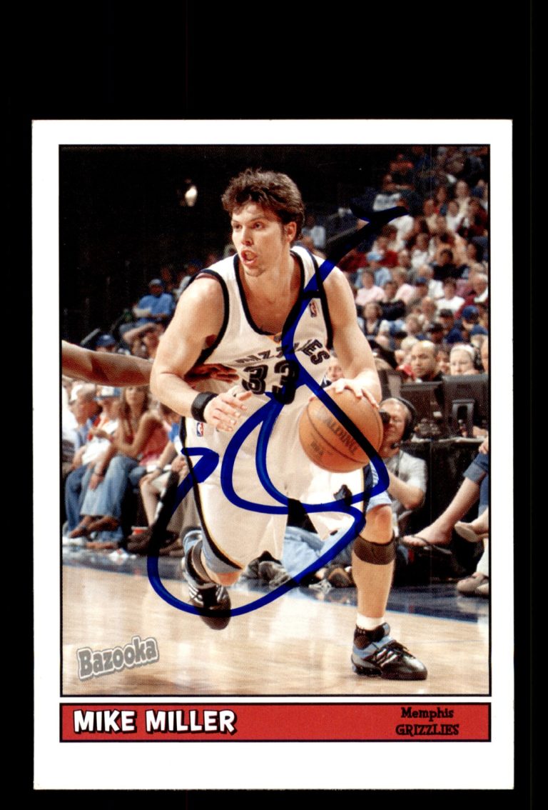 Signed Basketball Card Auto Mike Miller 2005-06 Bazooka #28 Memphis Grizzlies